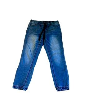 Drawstring jogger jeans